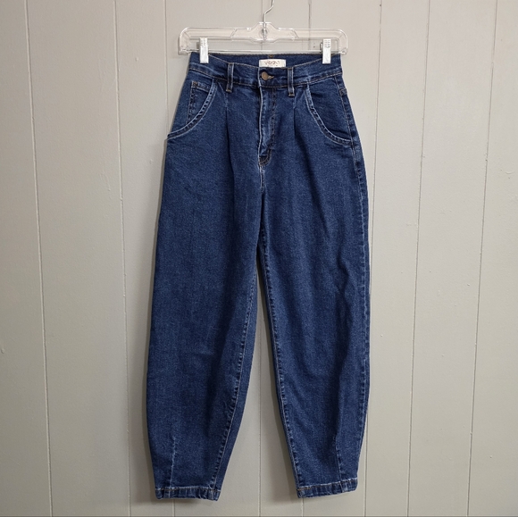 Vibrant Denim - Vibrant High Waist Classic Mom Jeans Size 24